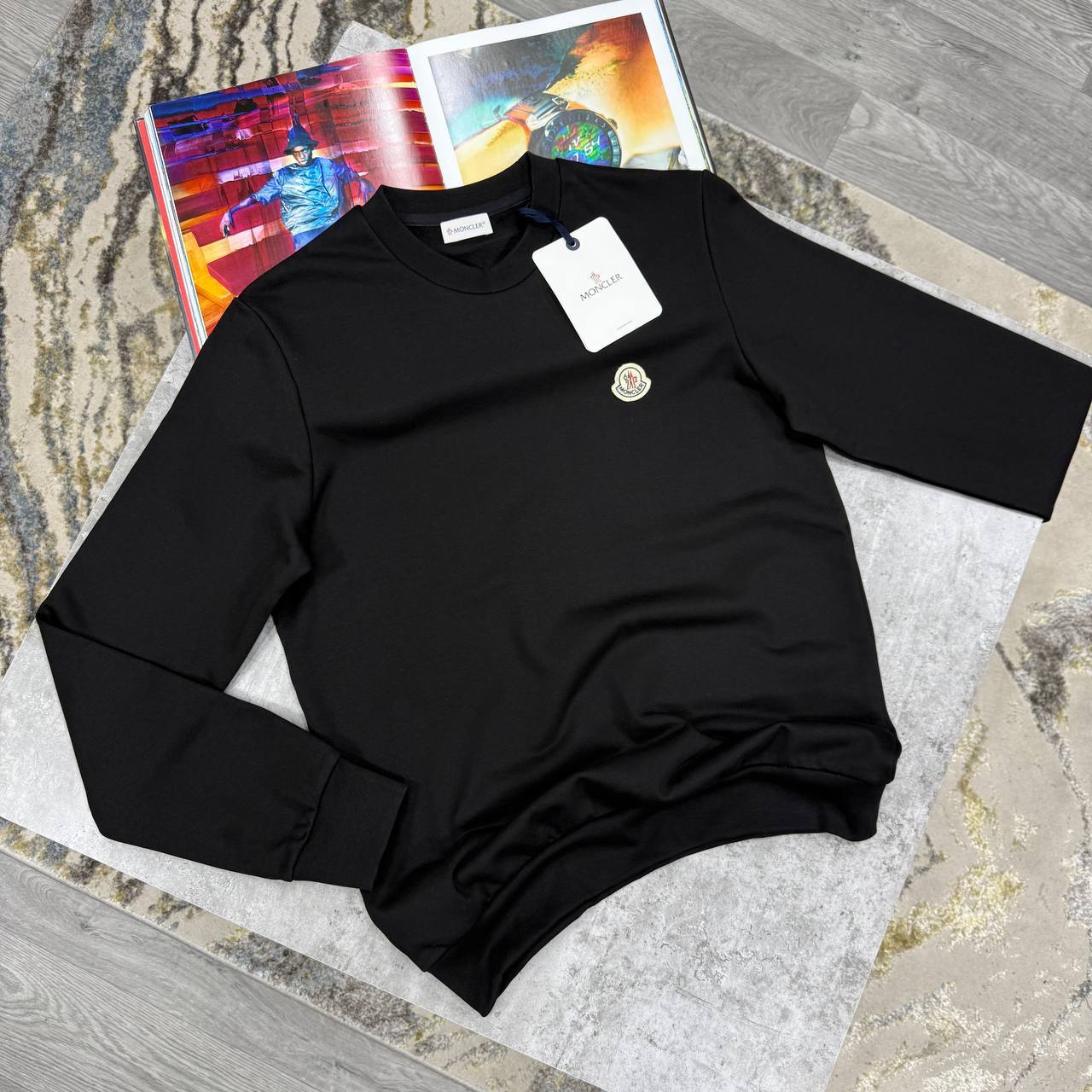 Moncler Logo Patch Cotton Sweatshirts Mens in Multiple Colors UK Reps AAA Quality