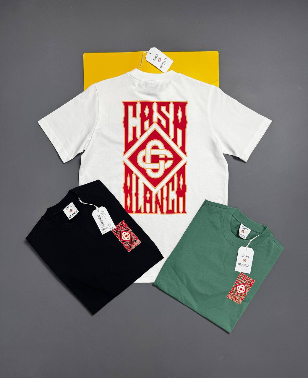 Casablanca Black Printed Cotton Men's T-Shirts in Multiple Colors