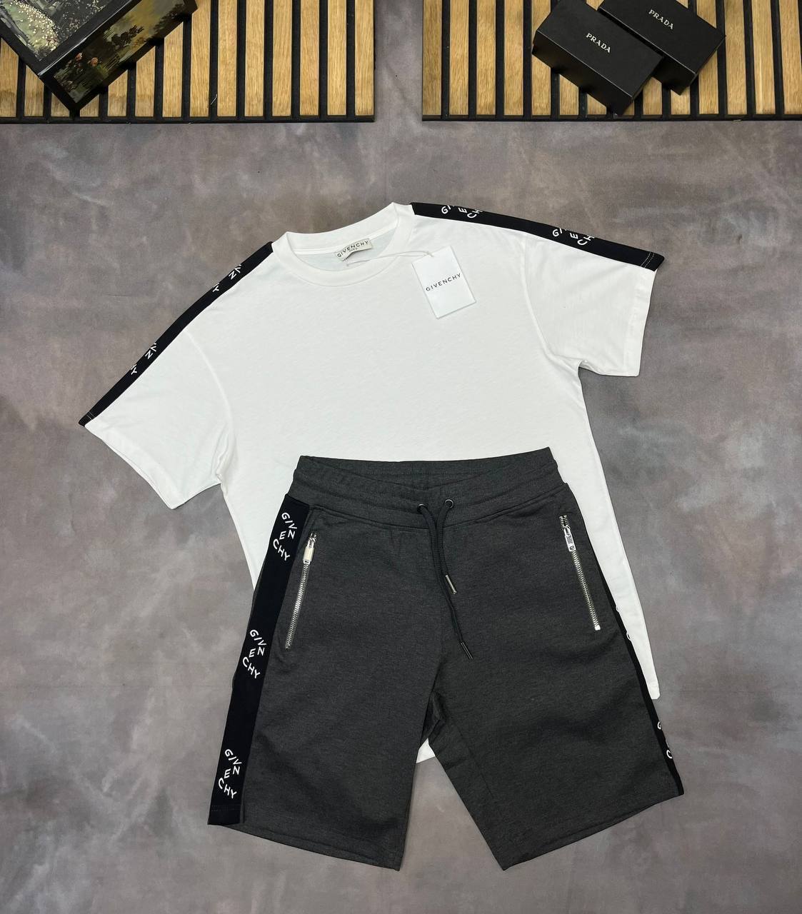 Givenchy Round Neck T-Shirts & Shorts Sets Men's in Multiple Colors