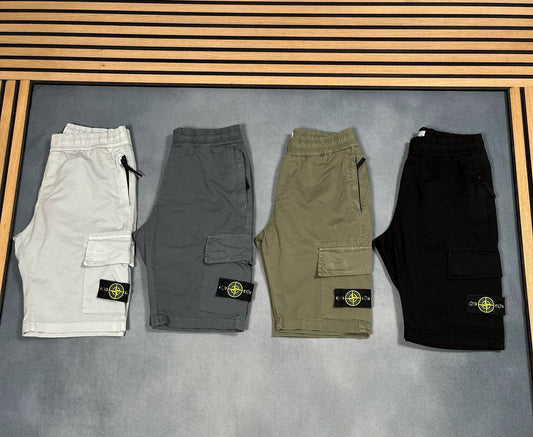 Stone Island Garment Dyed "Old Effect" Cargo Shorts Men's in Multiple Colors