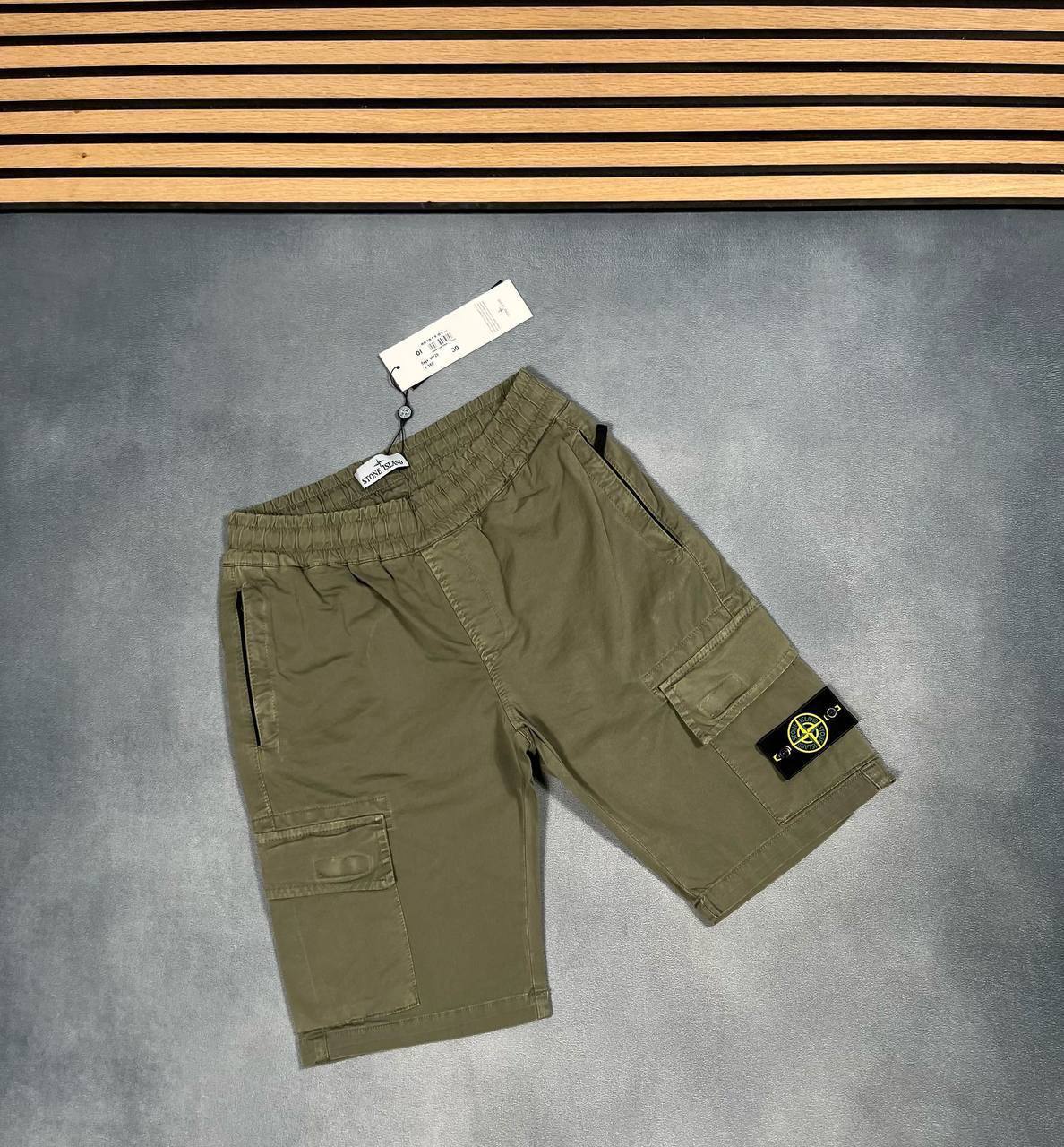 Stone Island Garment Dyed "Old Effect" Cargo Shorts Men's in Multiple Colors
