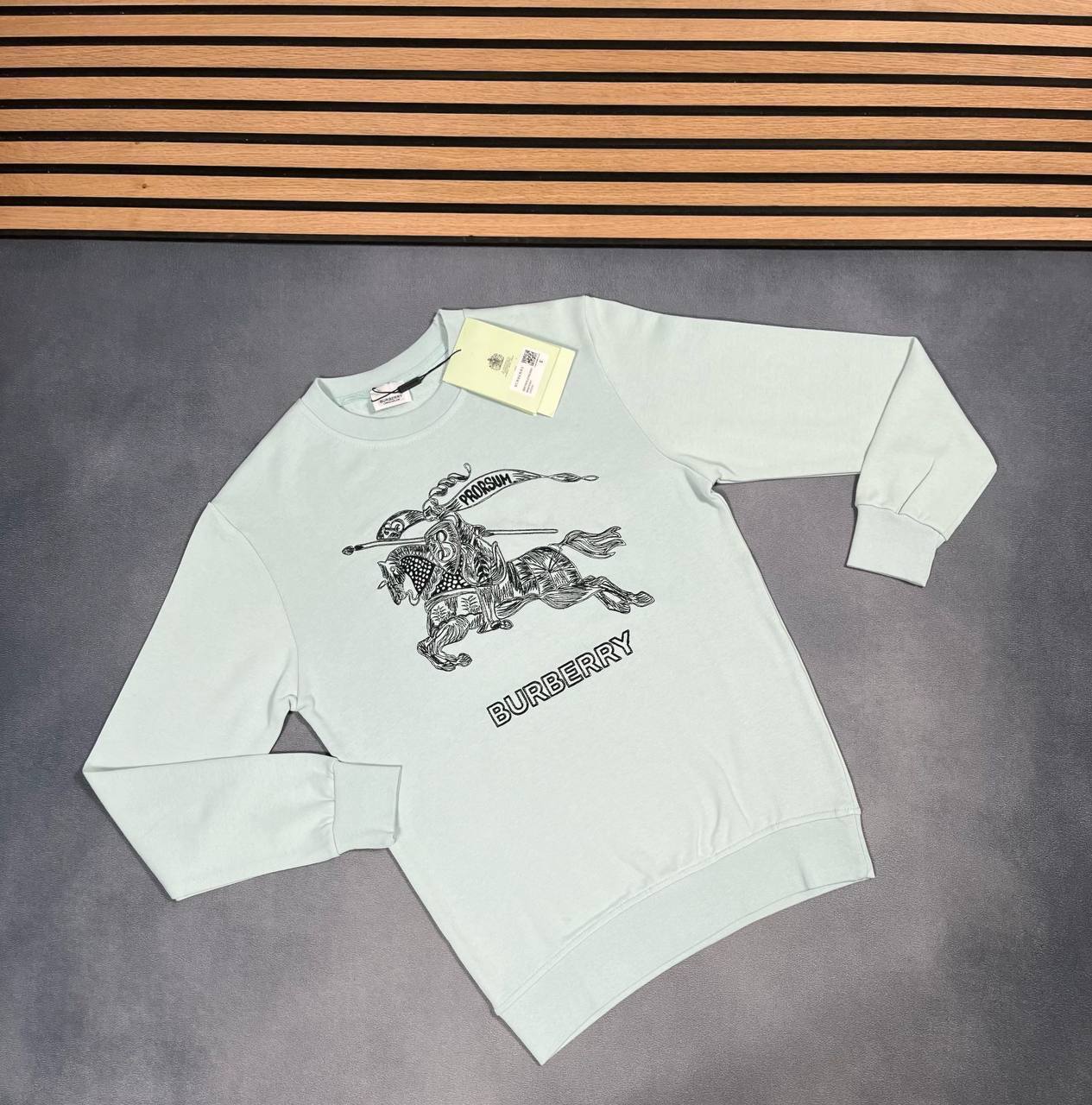 Burberry Logo-Embroidered Cotton Jersey Sweatshirt Mens in Multiple Colors Best Sale UK Reps AAA Quality