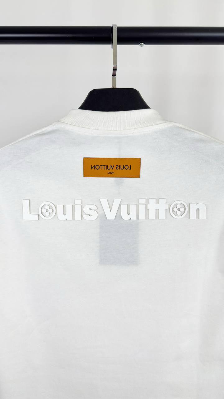 Louis Vuitton Embossed Short Sleeve T-Shirt Mens in 2 Colors Best Sale UK Reps AAA Quality