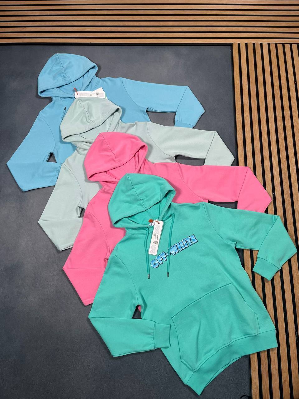 Off-White Graphic Logo Printed Men's Hoodies 2 Colors