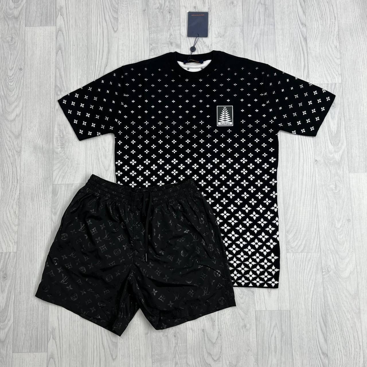 Louis Vuitton Men's Logo T-Shirts & Shorts Sets Multiple Colors Short Sleeve Stylish Reps UK AAA Quality