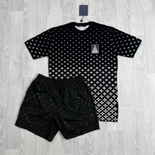 Louis Vuitton Men's Logo T-Shirts & Shorts Sets Multiple Colors Short Sleeve Stylish Reps UK AAA Quality