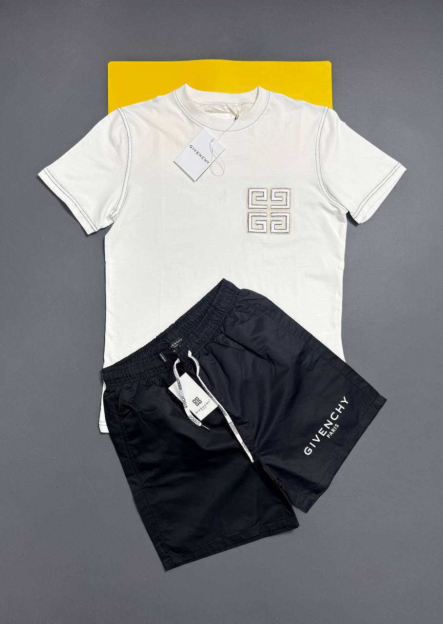 Givenchy Embroidered Cotton T-Shirts & Shorts Sets Men's in Multiple Colors UK Reps