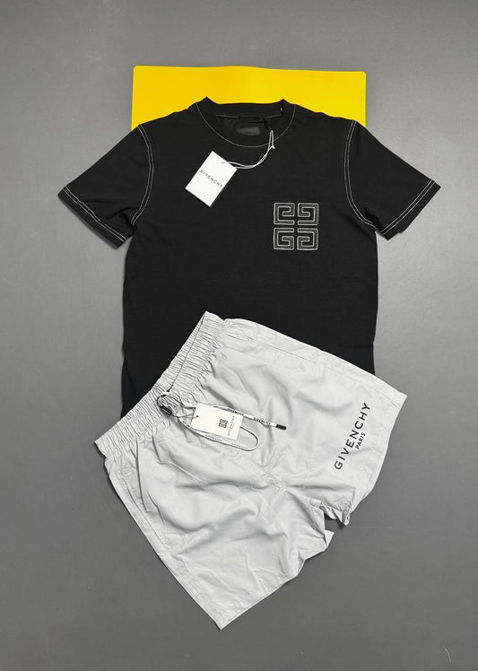 Givenchy Embroidered Cotton T-Shirts & Shorts Sets Men's in Multiple Colors UK Reps