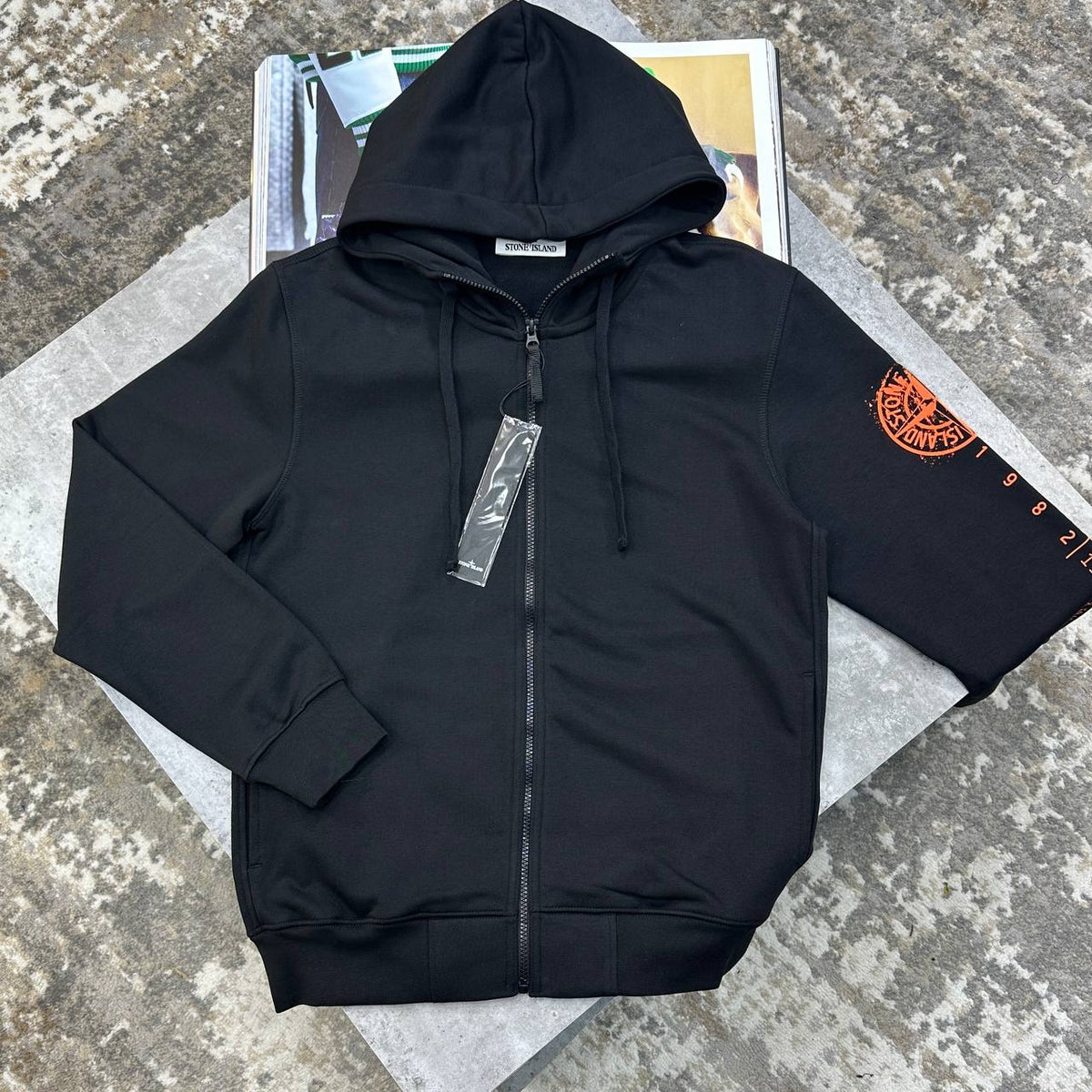 Stone Island Oversized Cotton Fleece Zip-Up Hoodie UK Reps Superclone Quality