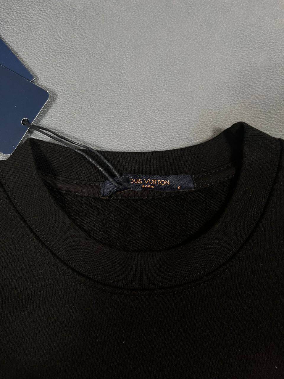 Louis Vuitton Latest Black Gradient Full Print Logo Jumpers Mens Best Sale UK Reps AAA Quality