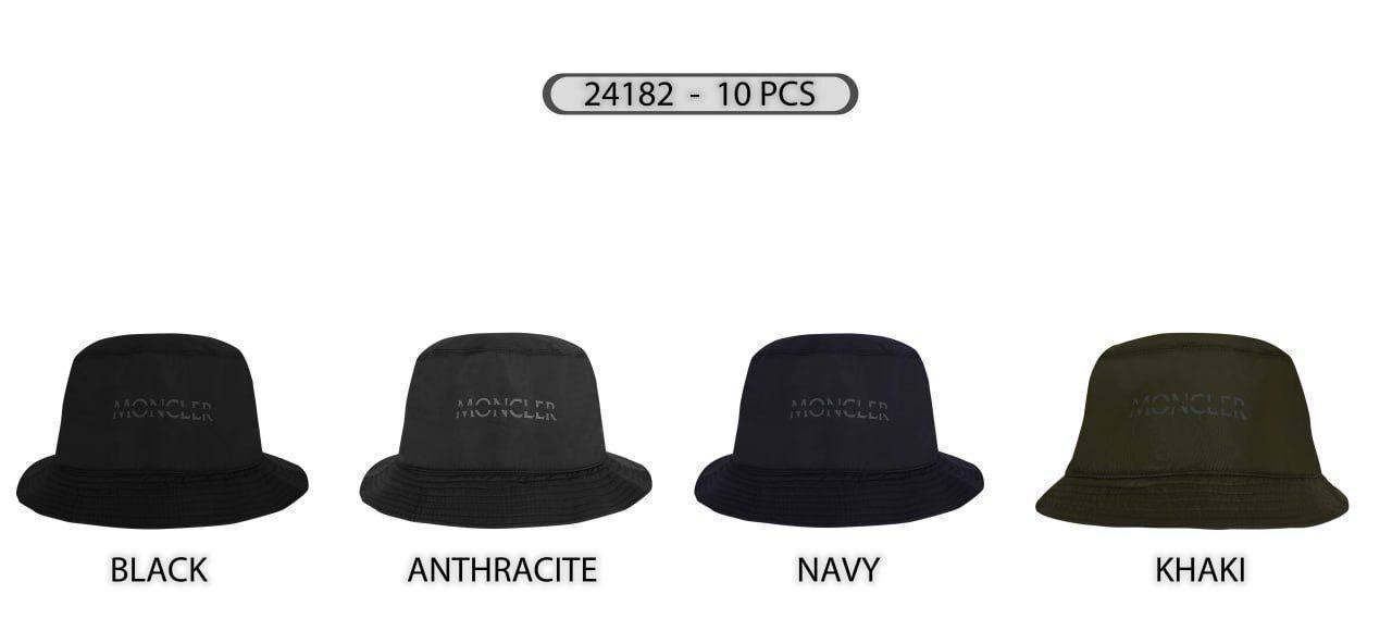 Moncler Bucket Hats Logo Printed Multiple Colors Fashion Bets Sale UK Reps