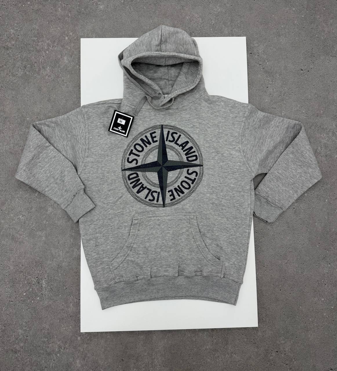 Stone Island Thick Cotton Graphic Pullover Hoodie Mens in Multiple Colors Best Sale UK Reps AAA Quality