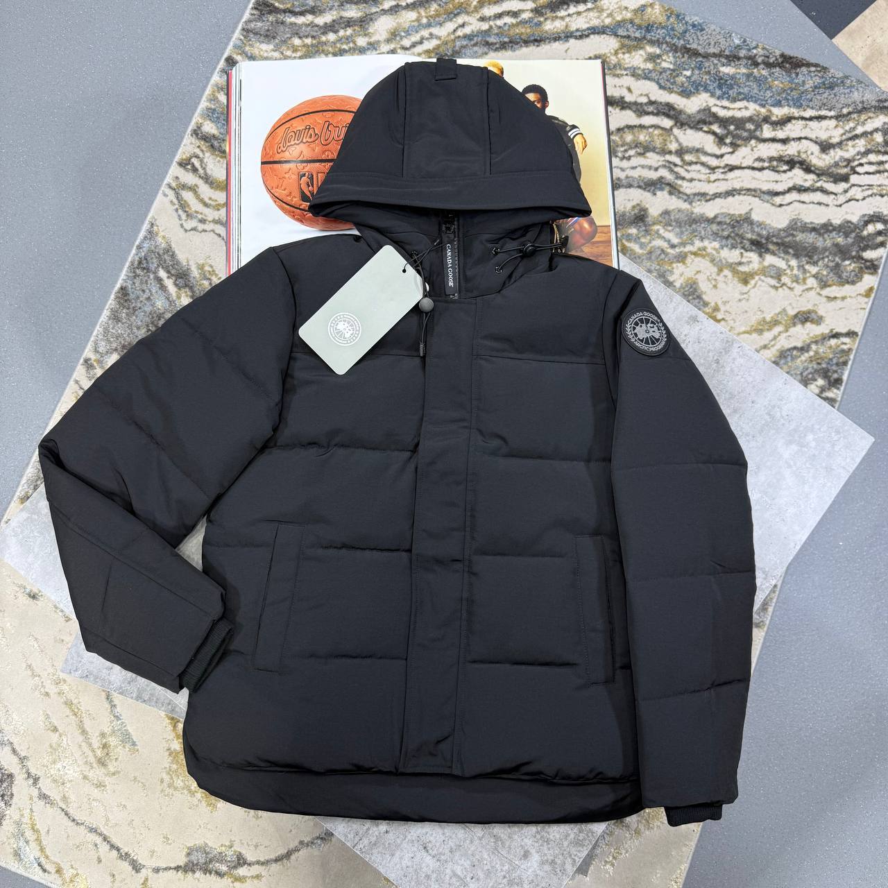 Canada Goose MacMillan Parka Black Label Jacket Mens in Black Color Best Sale UK Reps AAA Quality