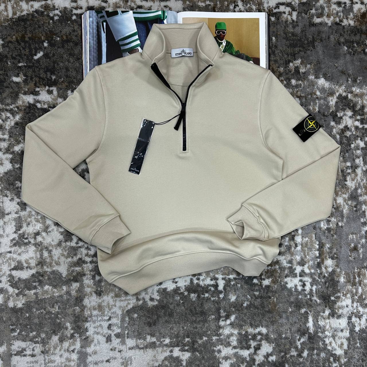 Stone Island Regular-fit Cotton Half-Zip Sweatshirts Mens Logo Patch in Multiple Colors UK Reps AAA Quality