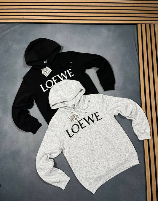 Loewe Logo-Print Cotton Jersey Hoodie 2 Colors Men's UK Reps AAA Quality