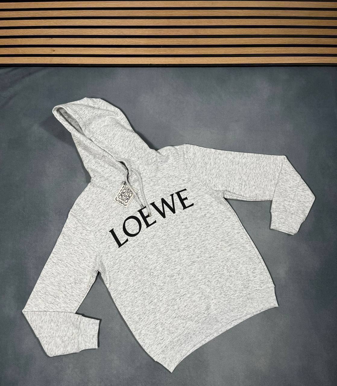 Loewe Logo-Print Cotton Jersey Hoodie 2 Colors Men's UK Reps AAA Quality