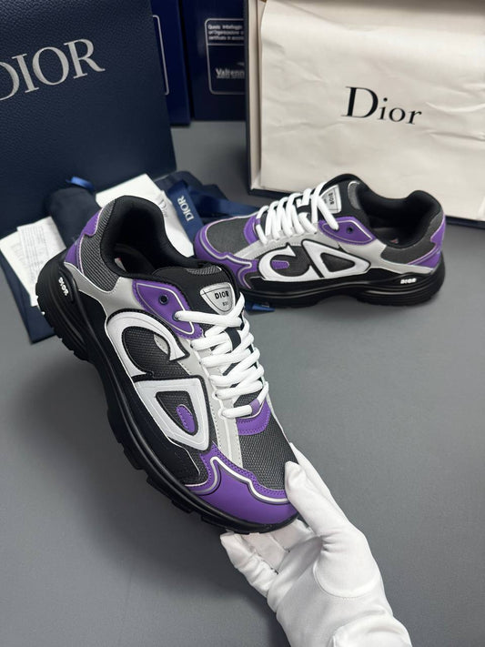 Christian Dior B30 Purple Grey Sneakers Mens Sports Shoes UK Replica AAA Quality