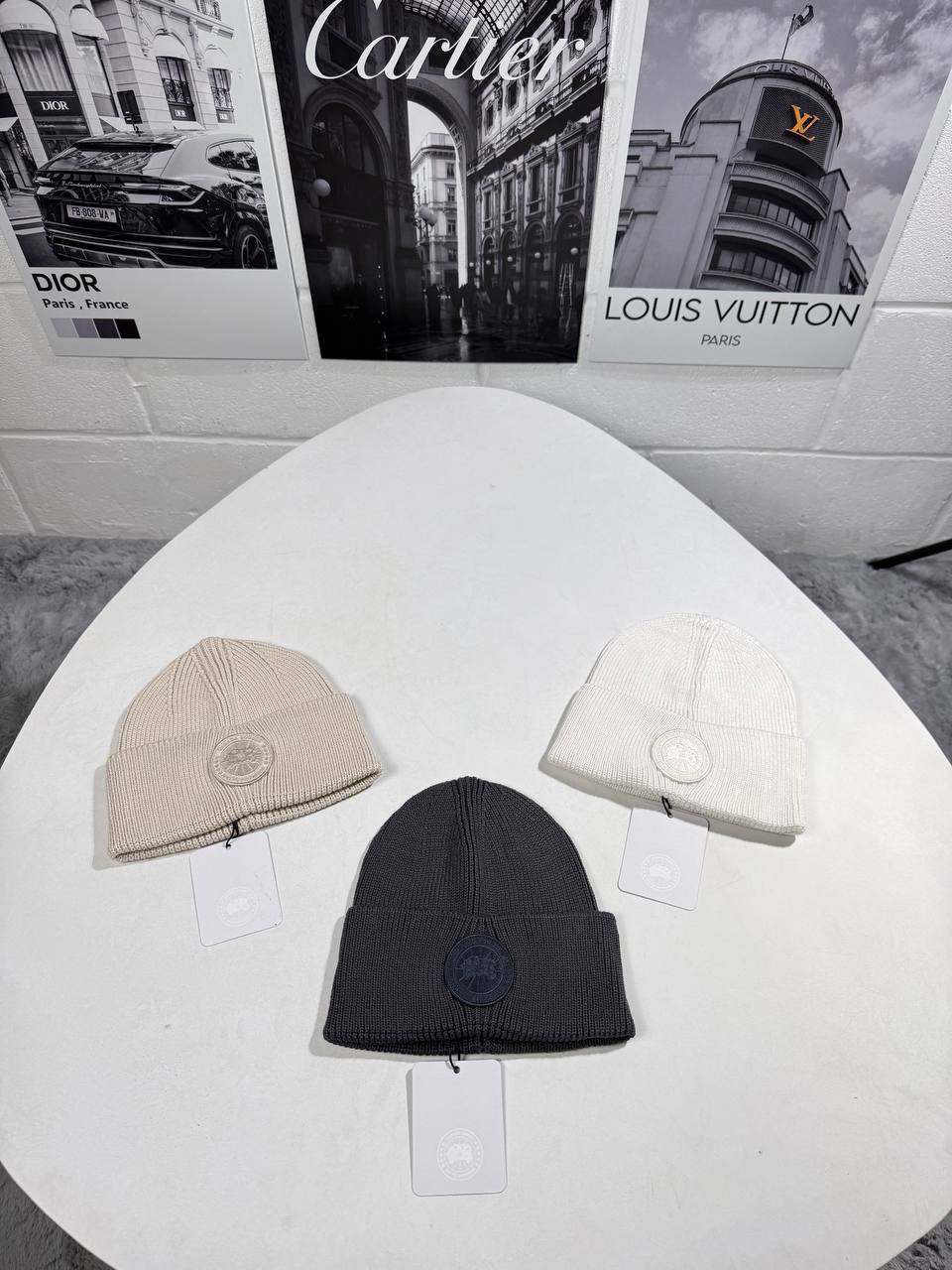 Canada Goose Arctic Disc Rib Toque Garment Dye Beanie in Multiple Colors Best Sale UK Reps AAA Quality