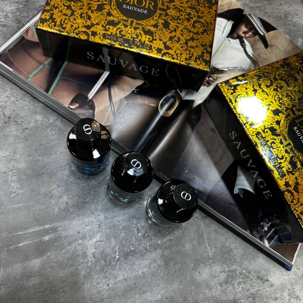 Christian Dior Sauvage 3 in 1 Set Perfume Giftset For Men Best Sale UK Rep AAA Quality