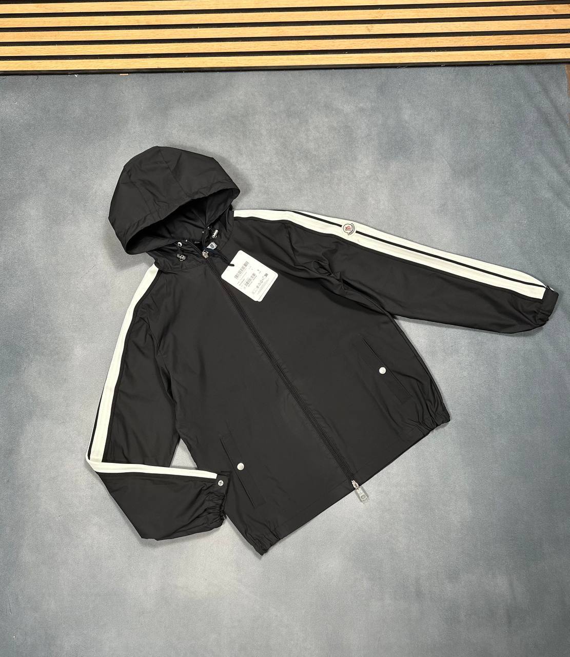 Moncler Navy Blue Mens Jackets Lite Windbreaker UK Reps AAA Quality Best Sale