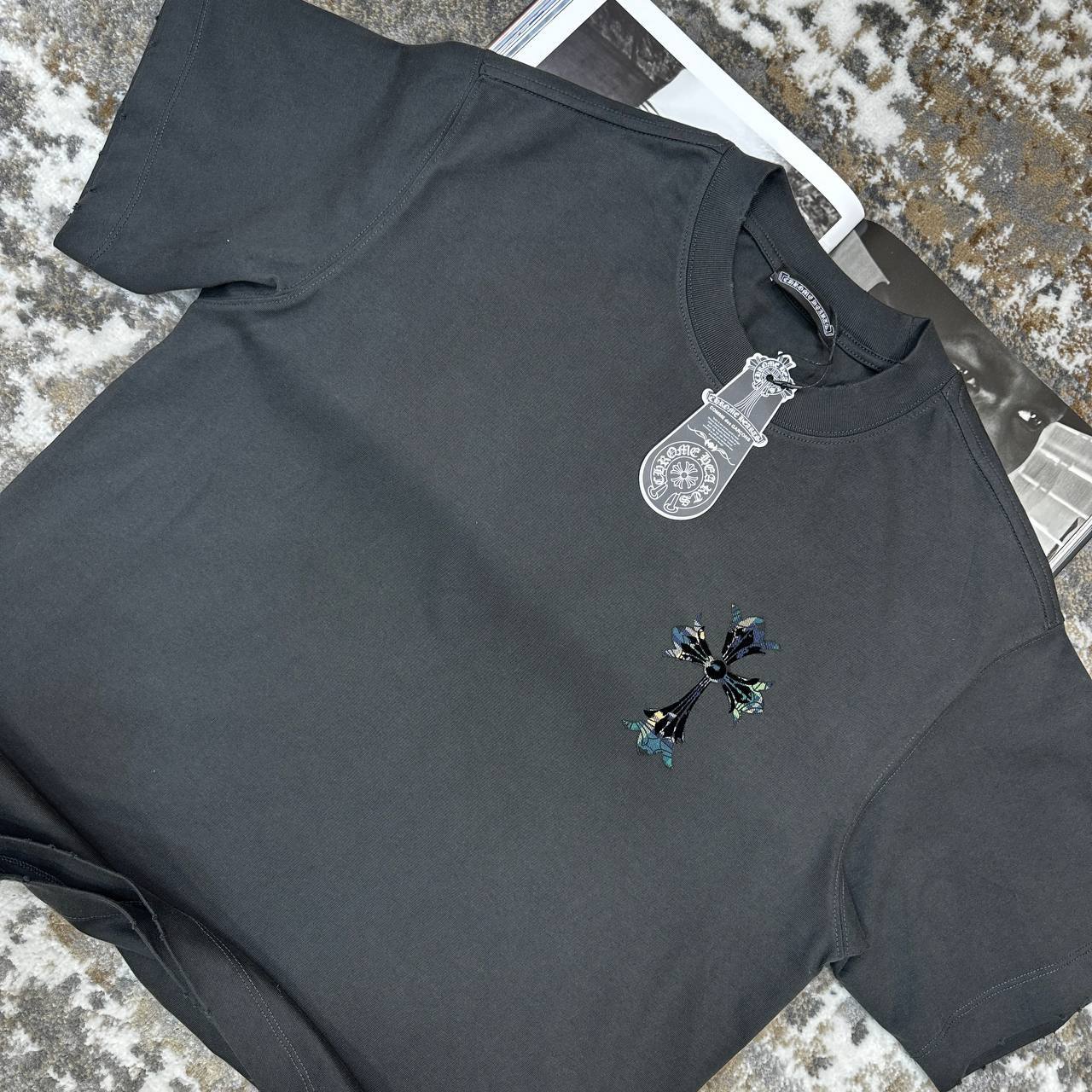 Chrome Hearts Crosses T Shirt Round Neck Mens in Black Color Best Sale UK Reps AAA Quality