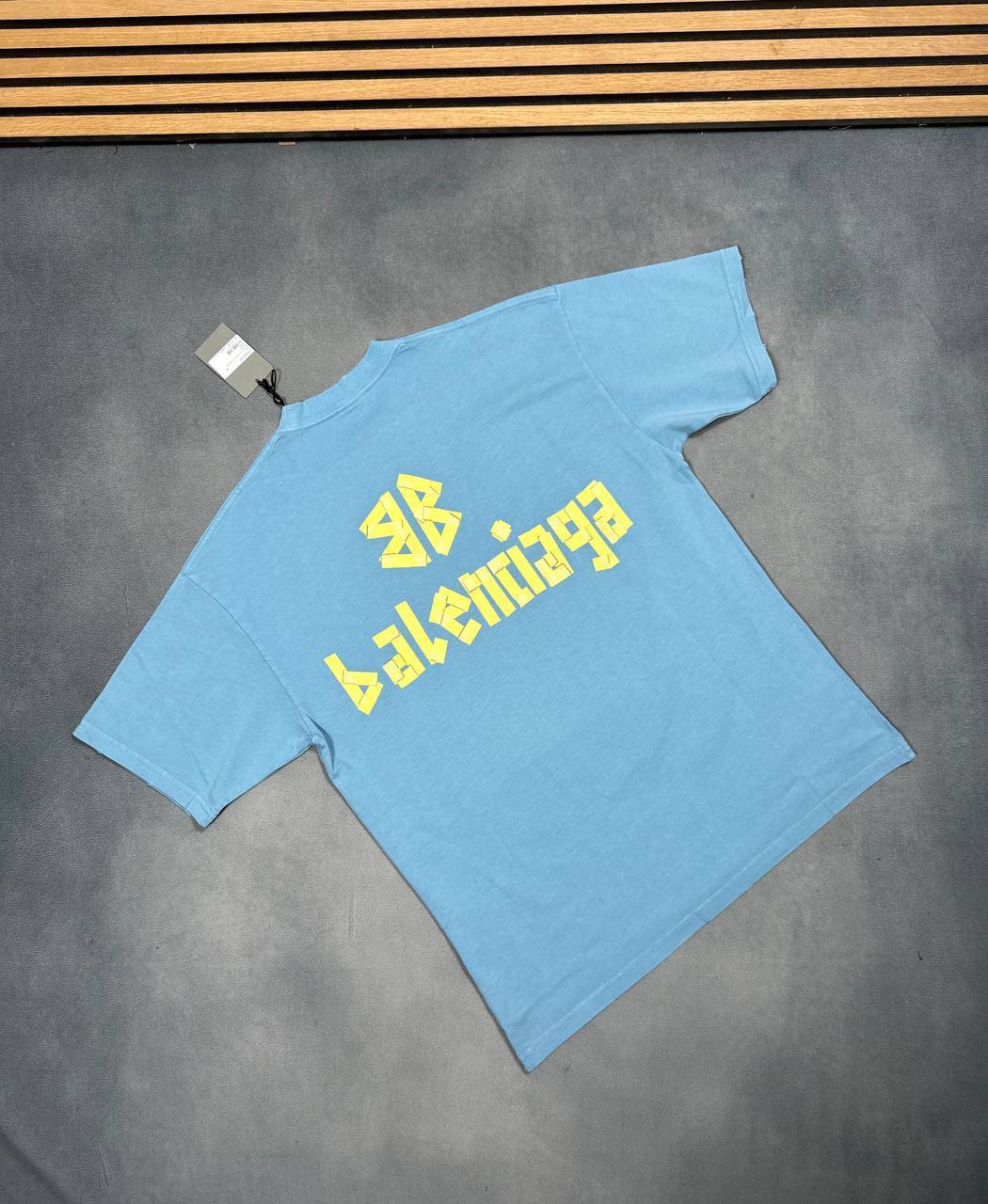 Balenciaga Tape-Logo Printed T-Shirts in 2 Colors Mens UK Reps AAA Quality