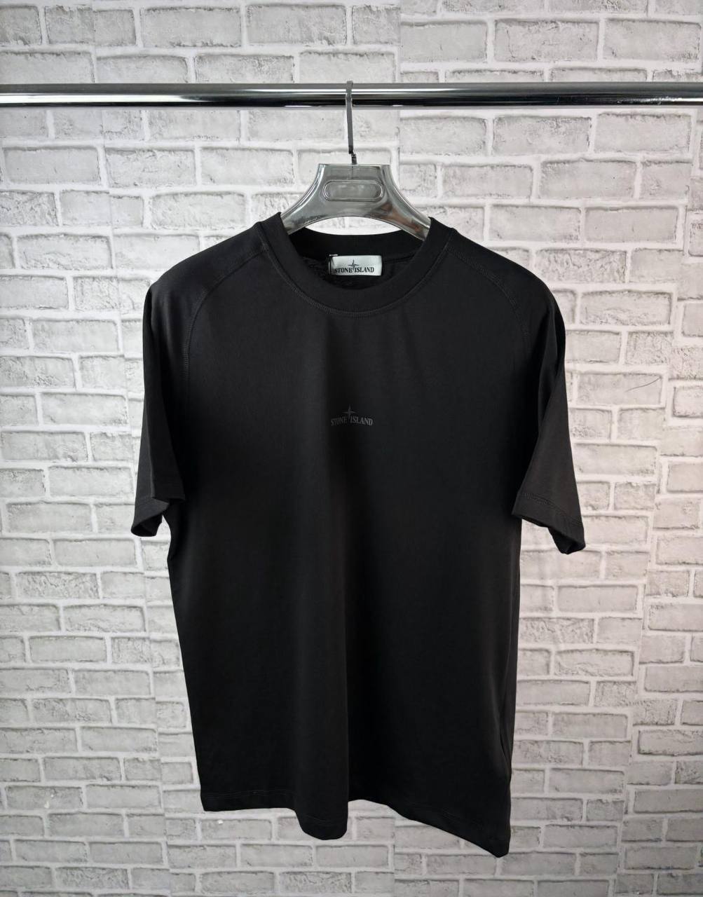 Stone Island Logo-Embroidered Cotton Tees  Round Neck Mens in Multiple Colors UK Reps AAA Quality