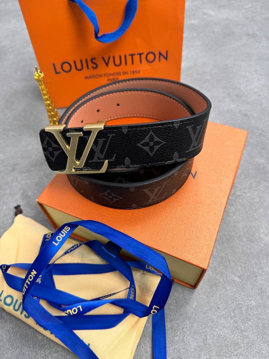 LOUIS VUITTON LV Iconic Initiales Reversible Belt Damier Mens in 2 Colors UK Replica
