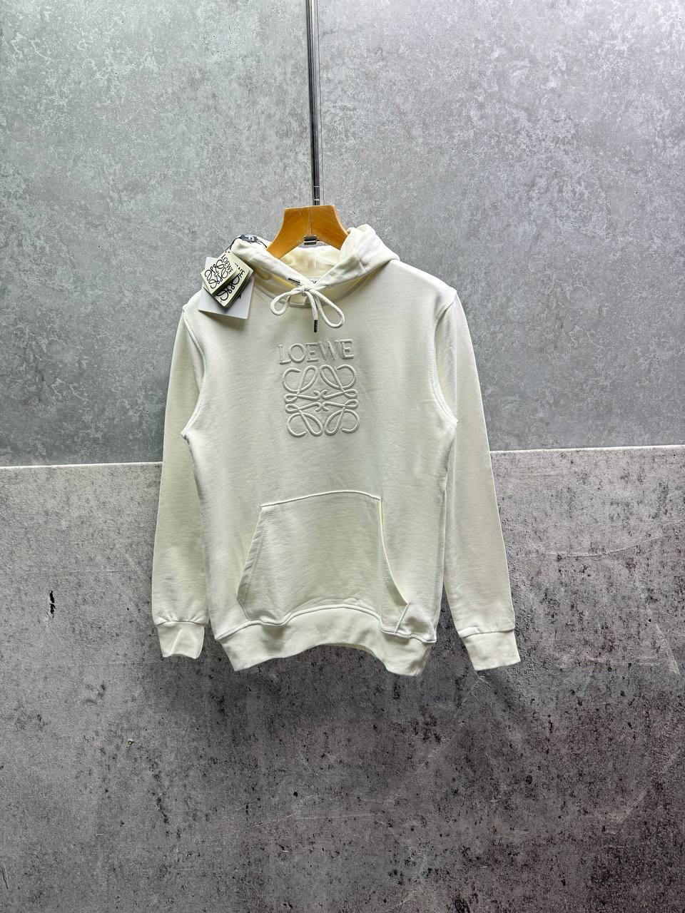 Loewe Anagram Tonal Cotton Hoodie Mens in Multiple Colors Best Sale UK Reps AAA Quality