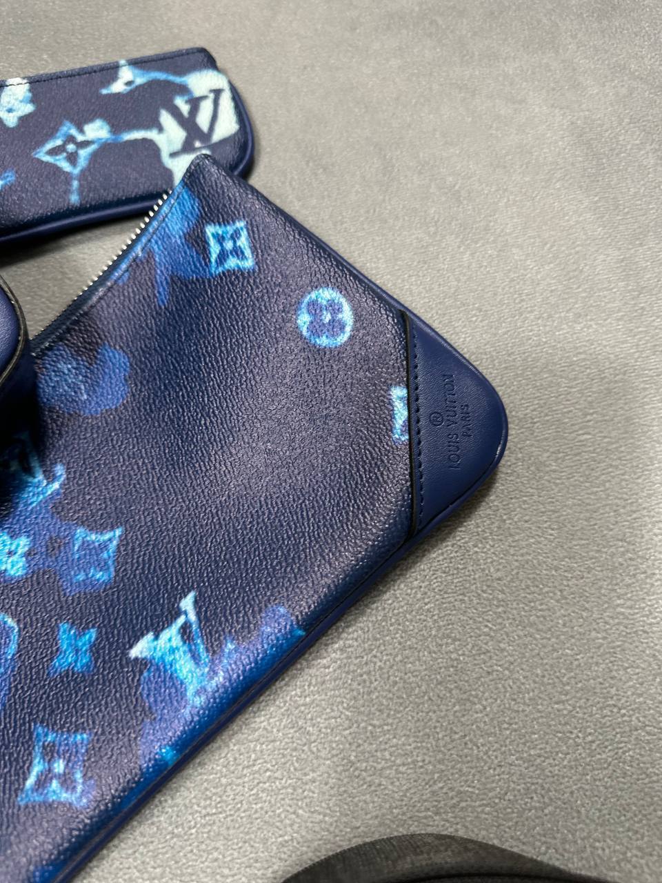 Louis Vuitton Trio Messenger Monogram Shadow Watercolor Virgil Abloh Grained Leather Bags UK Replica AAA Quality