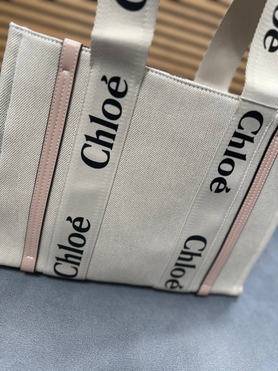 Chloe Luxury Brand Canvas Letters Woody Shoulder Handbag Canvas in Multiple Colors UK Reps AAA Quality