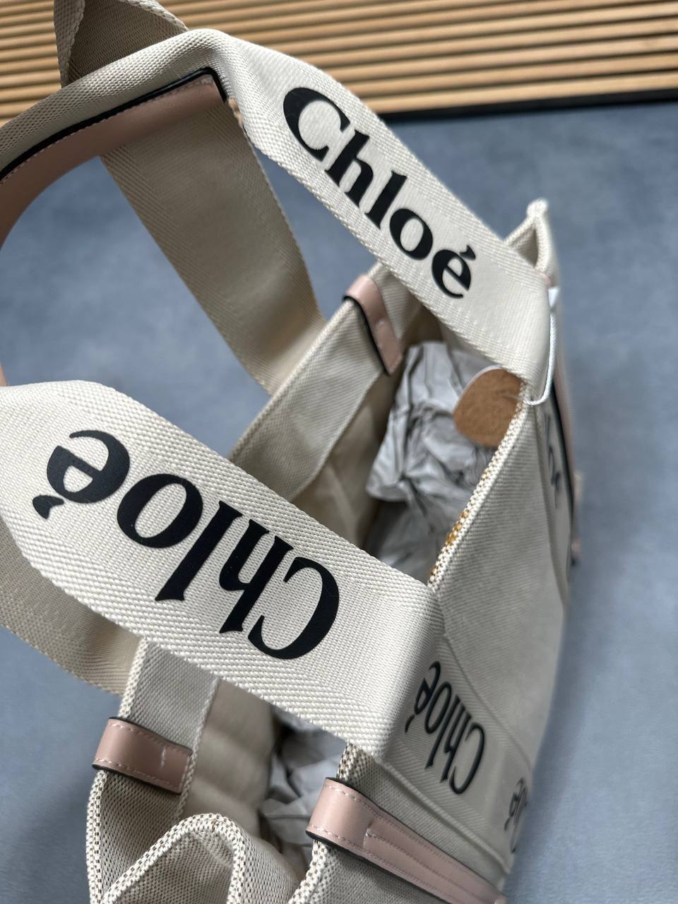 Chloe Luxury Brand Canvas Letters Woody Shoulder Handbag Canvas in Multiple Colors UK Reps AAA Quality