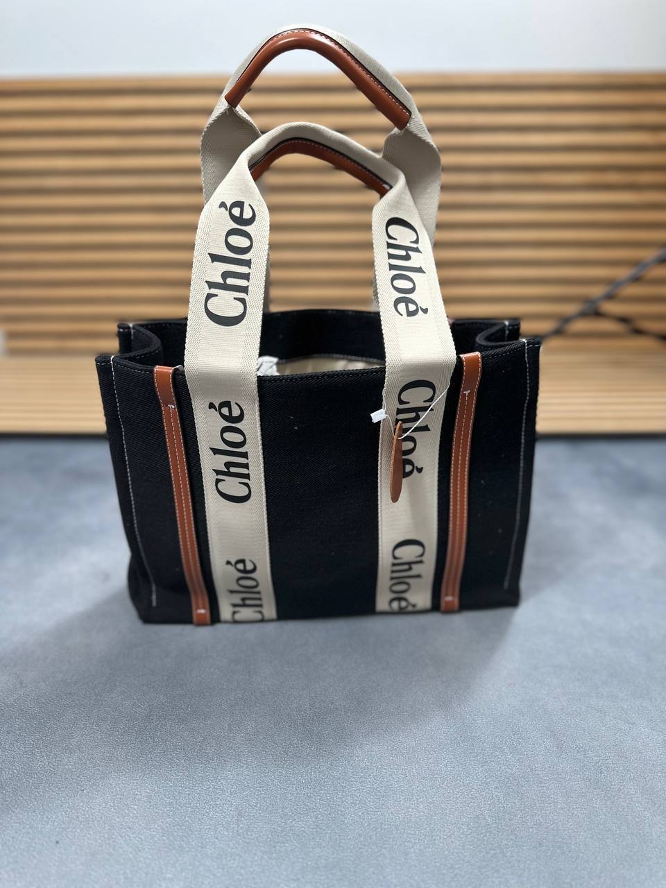 Chloe Luxury Brand Canvas Letters Woody Shoulder Handbag Canvas in Multiple Colors UK Reps AAA Quality