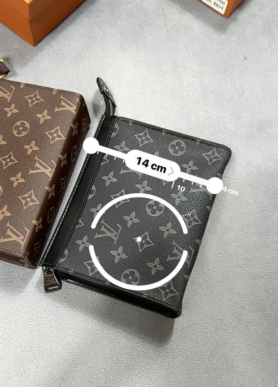 Louis Vuitton Gaston Wearable Wallet Monogram Womens Wallet Hardware Monogram Eclipse UK Reps AAA Quality