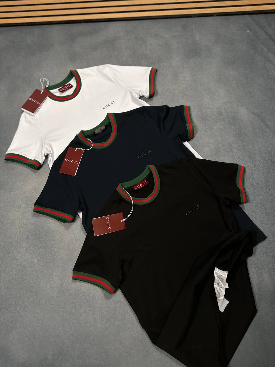 Gucci Short Sleeve Knitted T-Shirts Mens in Multiple Colors Replica UK AAA Quality