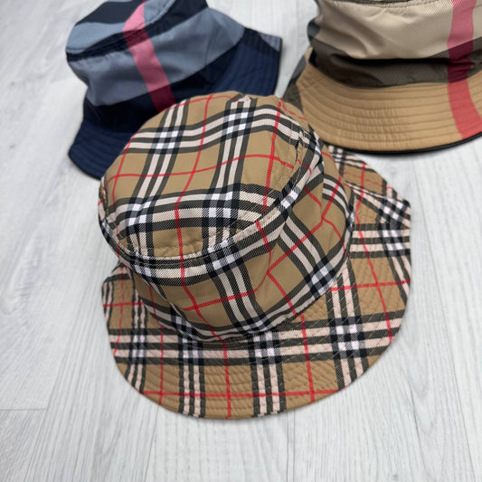 Burberry Check Cotton Bucket Hats in Multiple Colors UK Reps AAA Quality