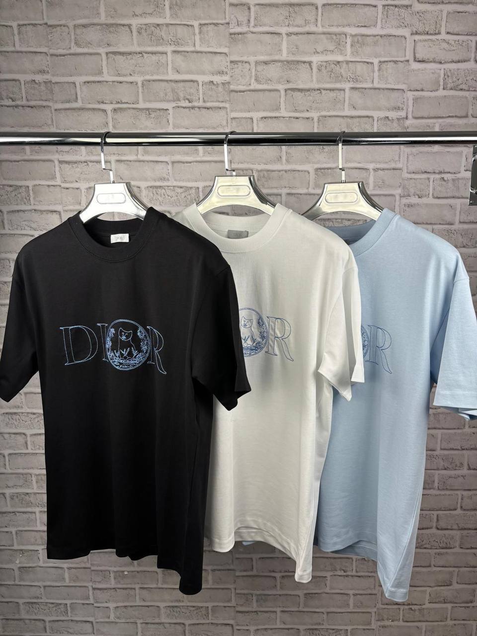 Christian Dior And Hylton Nel T-Shirts Mens Short Sleeve UK Replica AAA Quality
