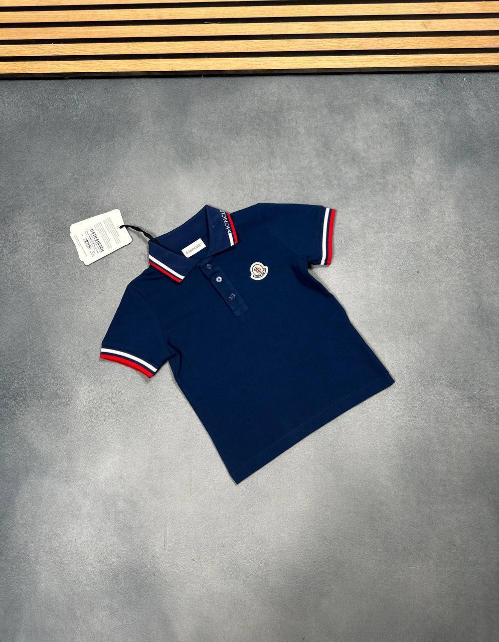 Moncler Logo Cotton Piquet Polo Shirts Kids in Multiple Colors UK Reps AAA Quality