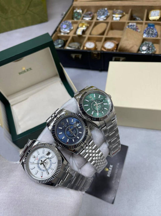 Rolex Sky-Dweller Steel Sky-Dweller Jubilee Bracelet Unworn Mens Watch in 3 Colors UK Reps AAA Quality