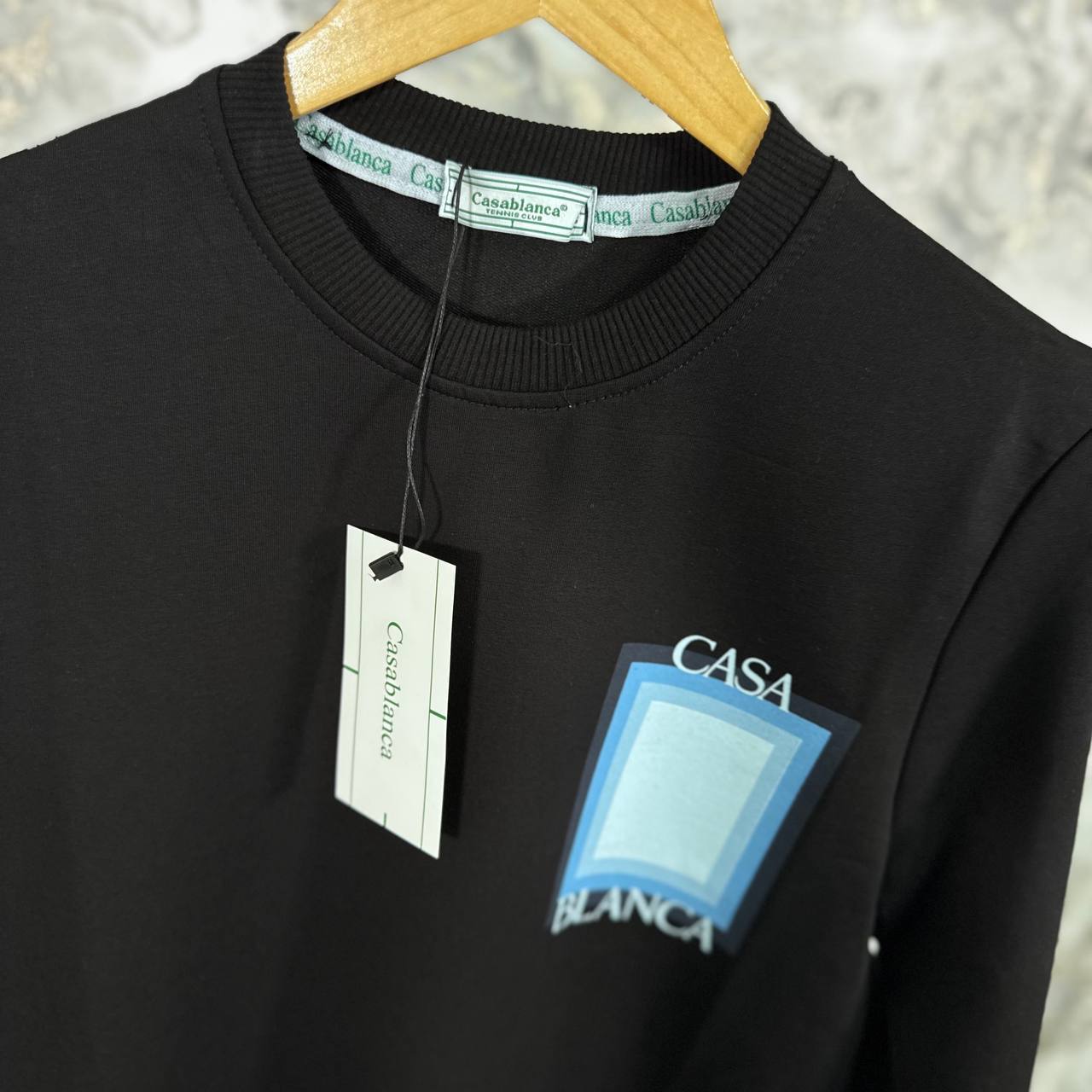 Casablanca Logo Degrade Screen Printed T-Shirts Mens in 2 Colors Best Sale UK Rep AAA Quality