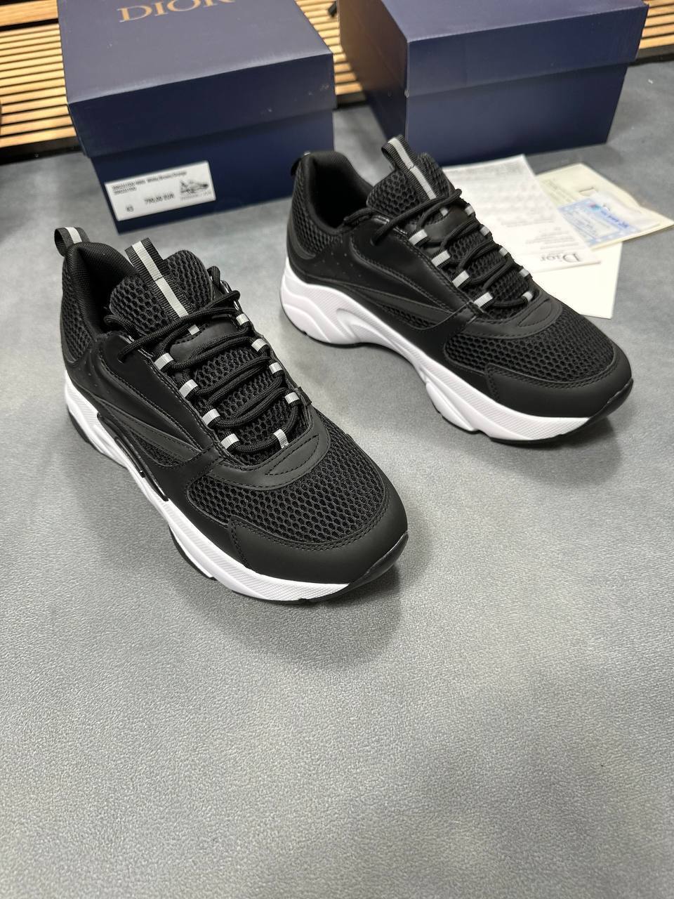 Dior B22 Homme Sport Shoes New Arrivals Black Mens Sneakers UK Reps AAA Quality