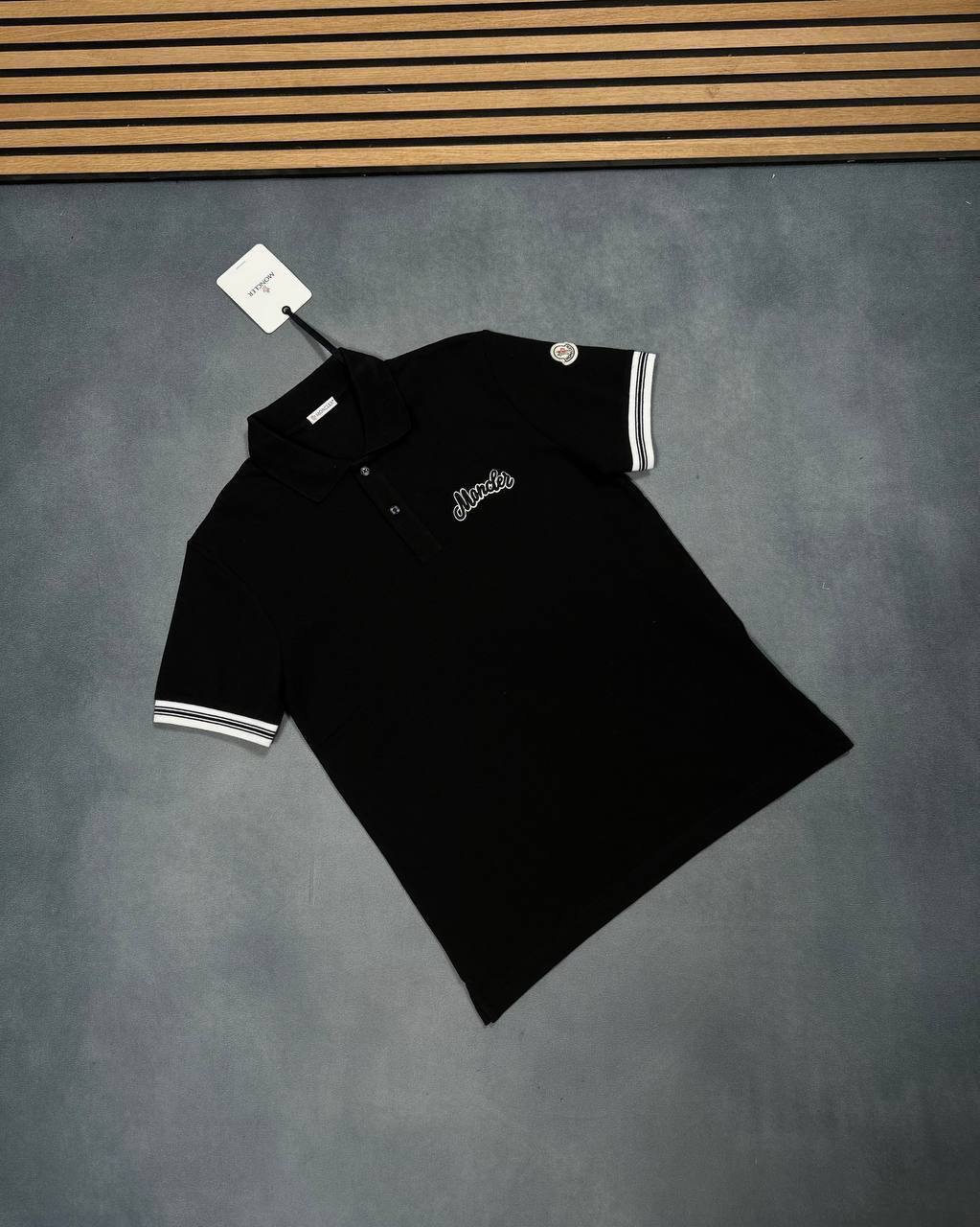 Moncler Embroidered Logo Polo Shirts Short Sleeves in Multiple Colors UK Reps AAA Quality