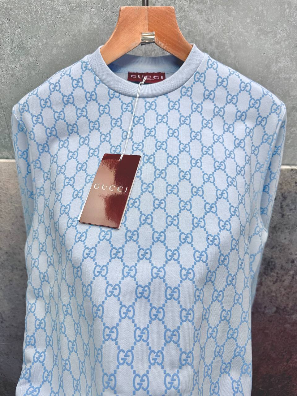 Gucci Premium Quality All-Over Printed Fleece Sweatshirt Mens in Multiple Colors Mens Best Sale UK Reps AAA Quality