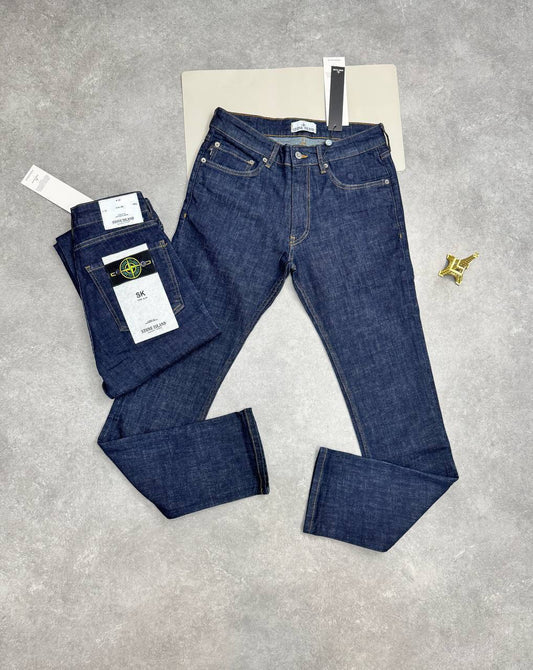 Stone Island Skinny Jeans Denim Cotton Fit Dark Blue Mens Best Sale UK Reps AAA Quality
