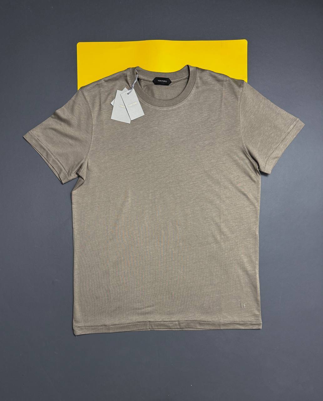 Tom Ford T-Shirts Round Neck Short Sleeves Logo Mens in Multiple Colors AAA Quality Best Sale UK Reps
