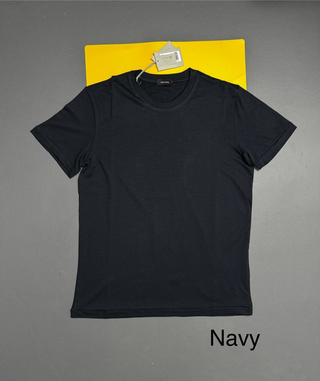 Tom Ford T-Shirts Round Neck Short Sleeves Logo Mens in Multiple Colors AAA Quality Best Sale UK Reps