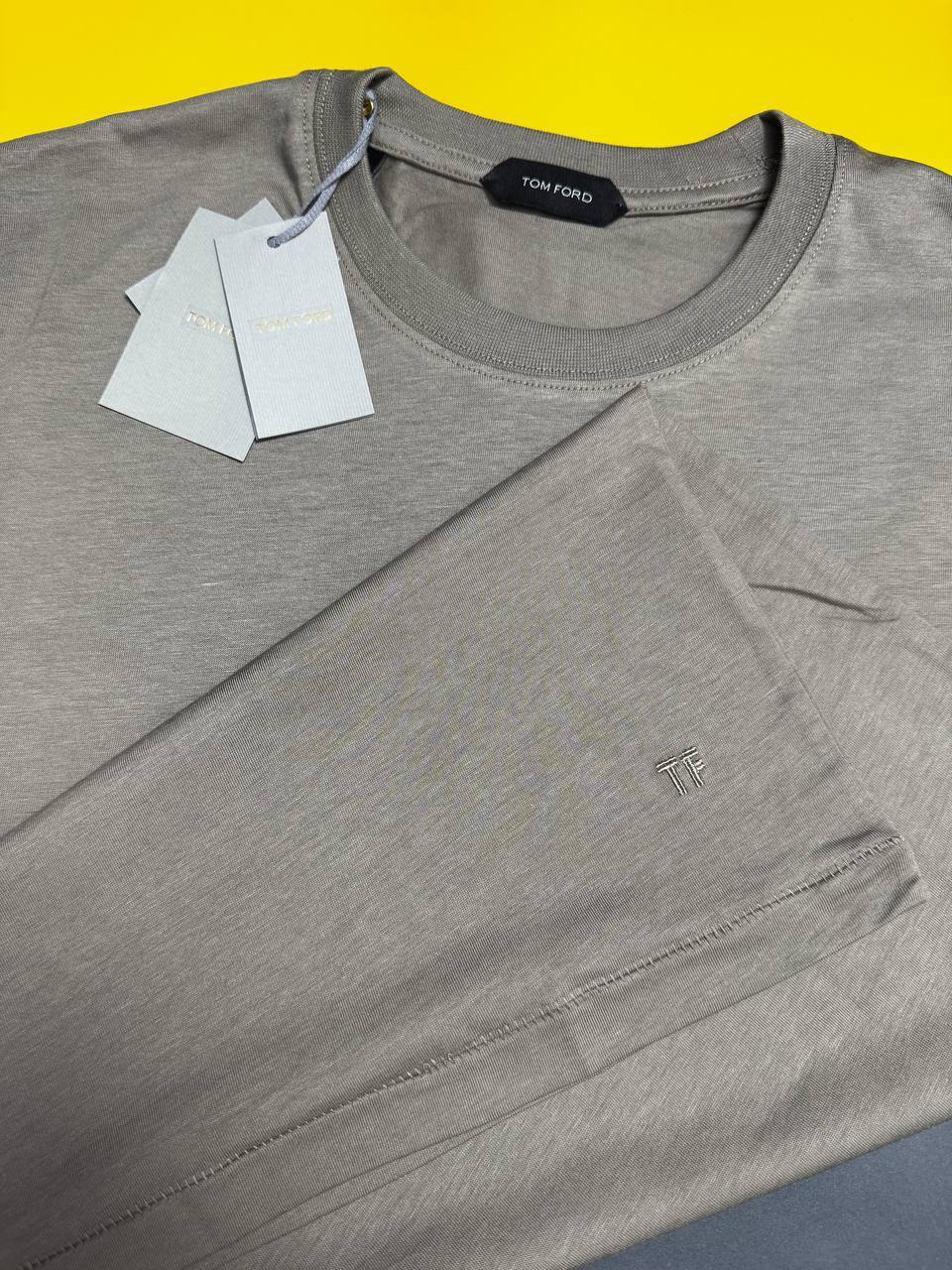Tom Ford T-Shirts Round Neck Short Sleeves Logo Mens in Multiple Colors AAA Quality Best Sale UK Reps