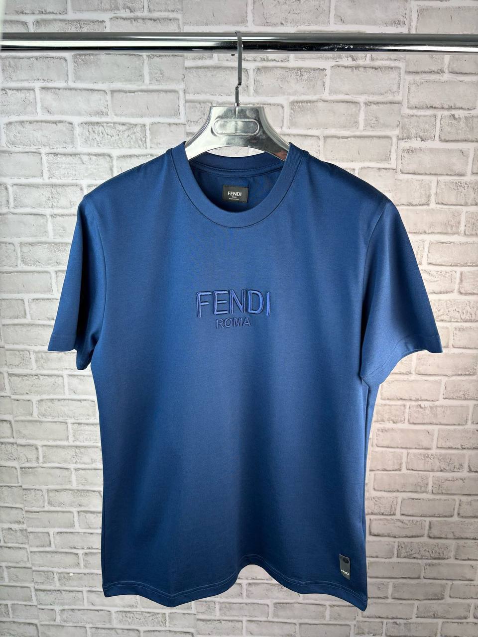 Fendi Mens Embroidered Logo T-Shirts Shorts Sleeves in Multiple Colors UK Reps AAA Quality