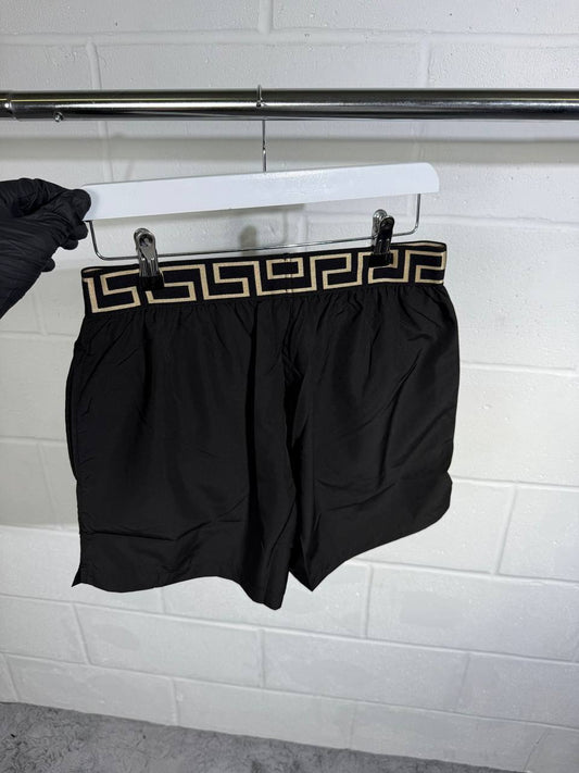 Versace Swim Shorts Greca Board Shorts Mens in Black Color Best Sale AAA Quality UK Reps