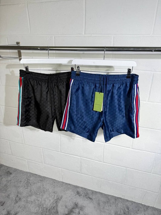Gucci GG Jacquard Nylon Striped Swim Shorts Mens in 2 Colors UK Reps AAA Quality